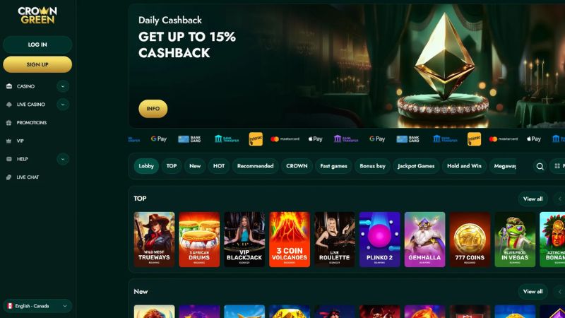 Crowngreen Casino NZ table game focus